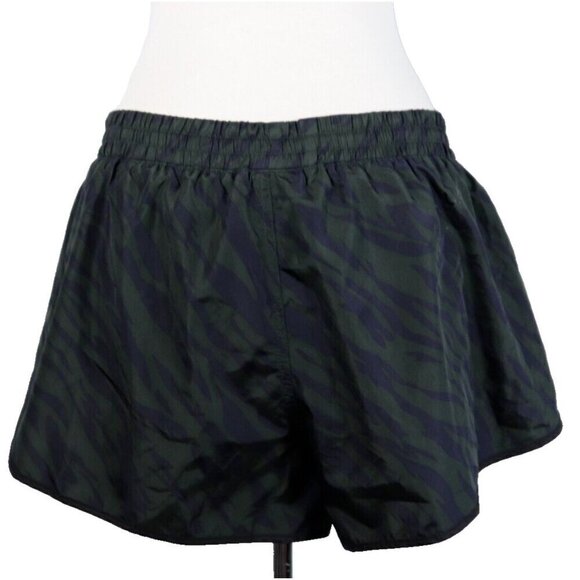 The Upside Women's 6 Green Blue Running Shorts Camo Casual Athletic Drawstring - Picture 4 of 8